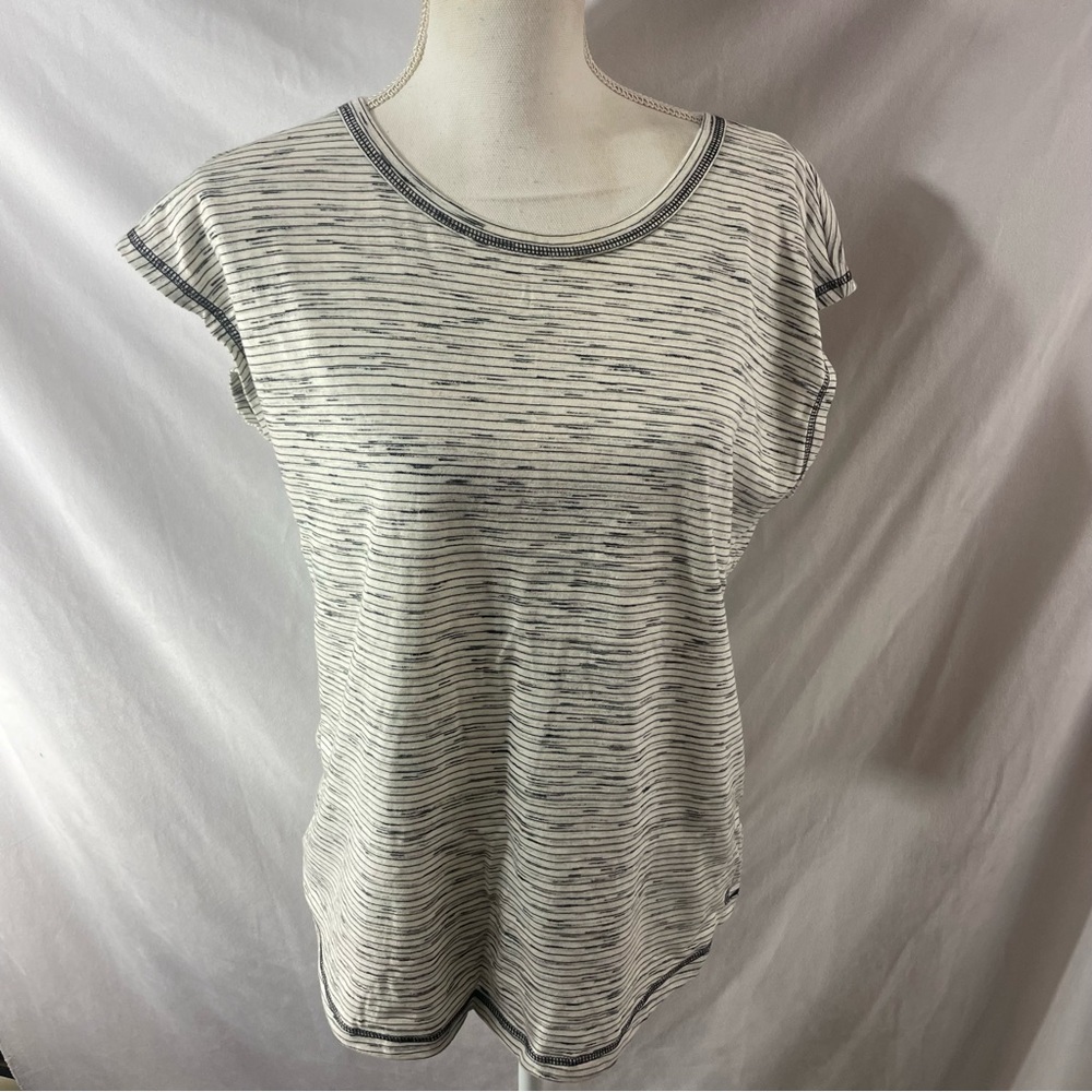 T by Talbots Short Sleeve stripe top